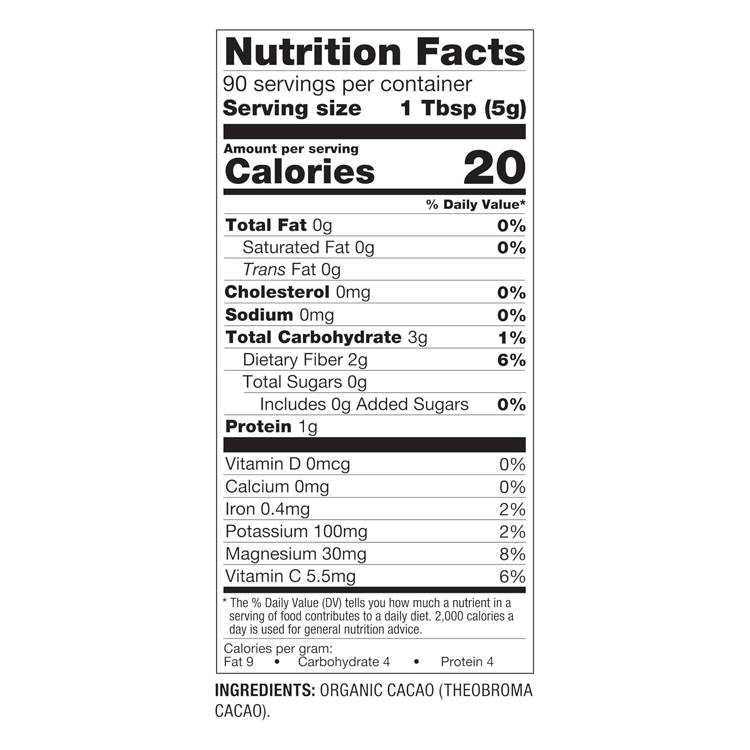 image:imageBetterBody Foods Organic Cacao Powder Rich Chocolate Flavor NonGMO GlutenFree Cocoa 16 ounce 1 lb bag16 Ounce Pack of 1