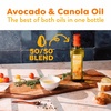 BetterBody Foods Refined Avocado Oil, Non-GMO Cooking Oil, Kosher, Keto and Paleo Diet Friendly, Frying, Baking, 500 mL, 16.9 Fl Oz(Avocado & Canola)