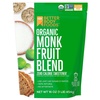 BetterBody Foods Monk Fruit Sweetener Blend, Raw Cane Sugar Substitute, Zero Calorie, Keto Diet Friendly, Zero Net Carbs, Zero Glycemic, Baking, Extract, Sugar Replacement, 1lb, 16 oz(Organic Monk Fruit Sweetener Blend)