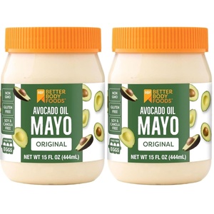 BetterBody Foods Avocado Oil Mayonnaise, Non-GMO Mayo Spread Made with Cage-Free Eggs, Paleo (15 Ounces)(15 Fl Oz (Pack of 2))