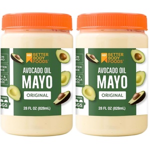 BetterBody Foods Avocado Oil Mayonnaise, Non-GMO Mayo Spread Made with Cage-Free Eggs, Paleo (15 Ounces)(28 Fl Oz (Pack of 2))