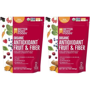 BetterBody Foods Organic Antioxidant Fruit and Fiber Superfood Blend, 12.7 Ounce, Powder(12.7 Ounce (Pack of 2))