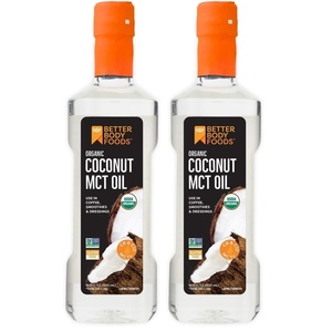 BetterBody Foods Organic Coconut MCT Oil – Energy Boosting- Keto-Friendly – C8 & C10 – Gluten Free – 16.9 oz(16.9 Fl Oz (Pack of 2))