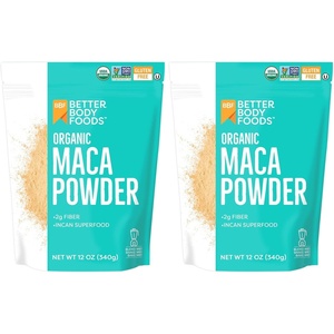 BetterBody Foods Organic Maca Powder, Non-GMO & Gluten-Free, 12 Ounce(12 Ounce (Pack of 2))